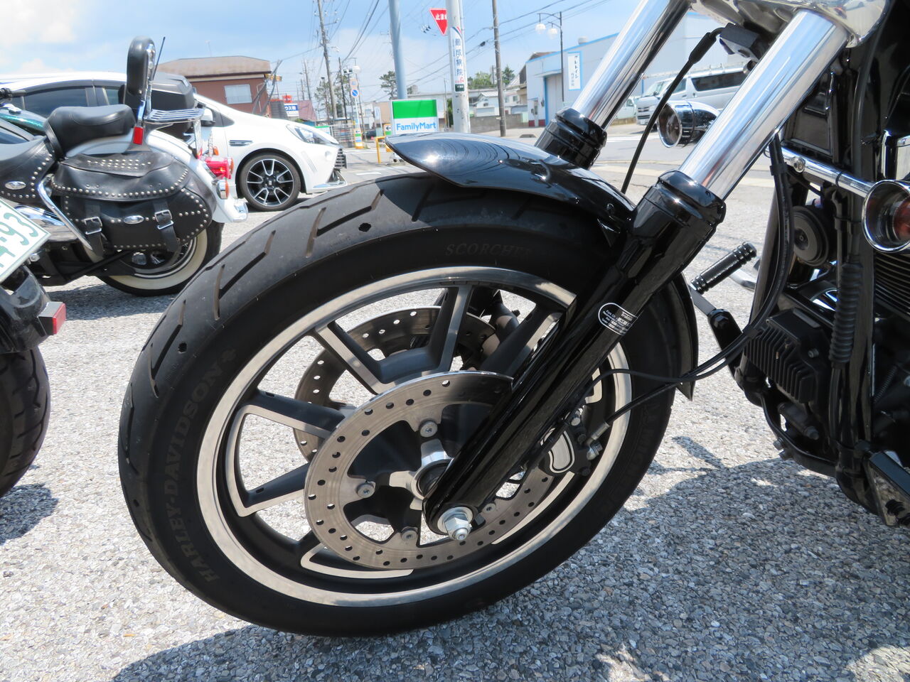 2015年式 FXDL アウターチューブ塗装＆フォークスプリング