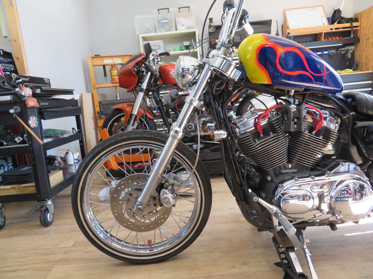 ☆2013年式XL1200V☆ロングフォークでルート72を走り抜ける