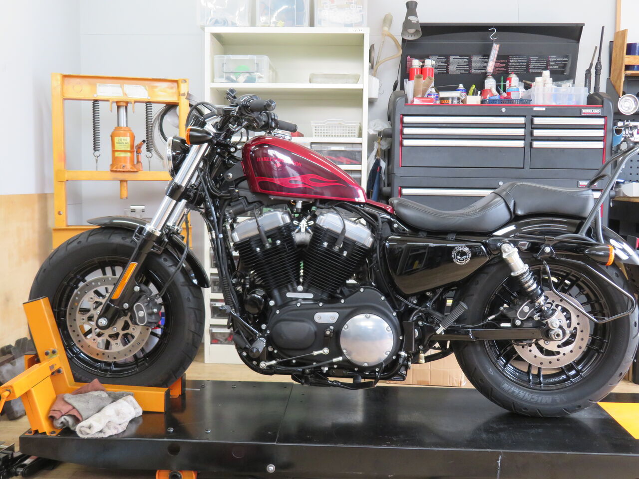 ?カスタム以外もやってます！！?2017年式XL1200X ドライブレコーダー 