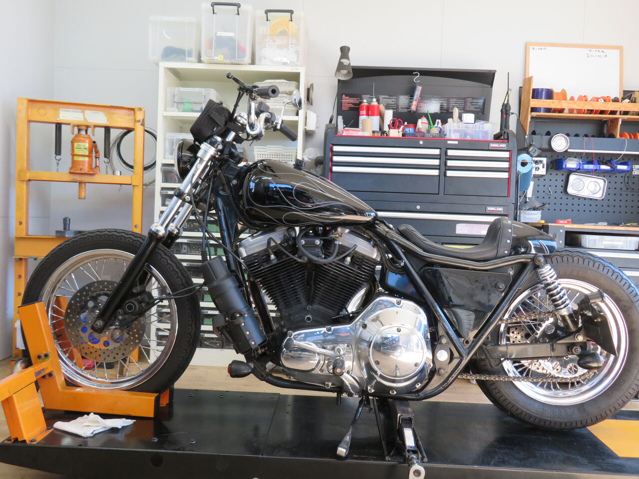 FXR ホイール前後セット 💘16inから18inにインチアップ！💘1987年式FXR Rホイール交換