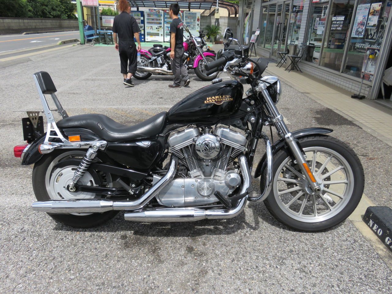 2008年式XL883のハンドル交換（ナローエイプハイ 
