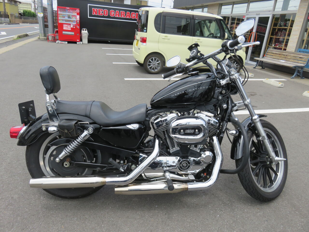 2008年式XL1200L フルカバーリアショック・北米プーリー交換 