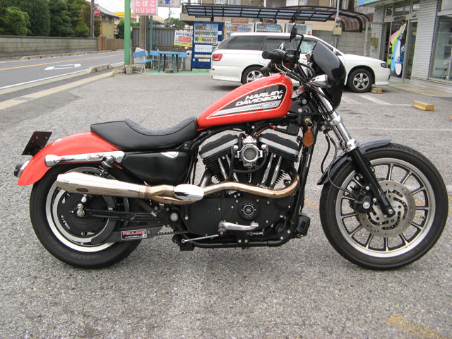 2005年式XL883R スポーツスターにG2ハイスロットルスリーブ取り付け