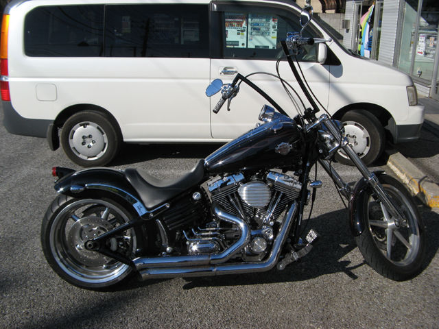 2009年式FXCWC ロッカーCにミスミのビレットレバー装着
