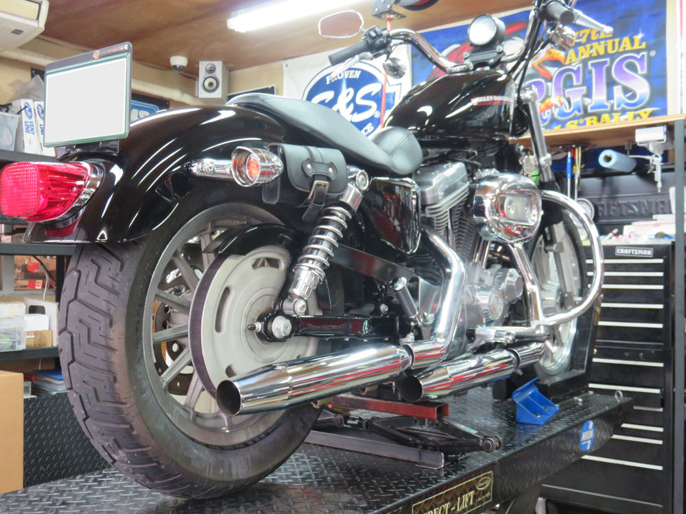 2007年式XL883L スポーツスターのリアプーリー交換 2007年式XL883L スポーツスターのリアプーリー交換