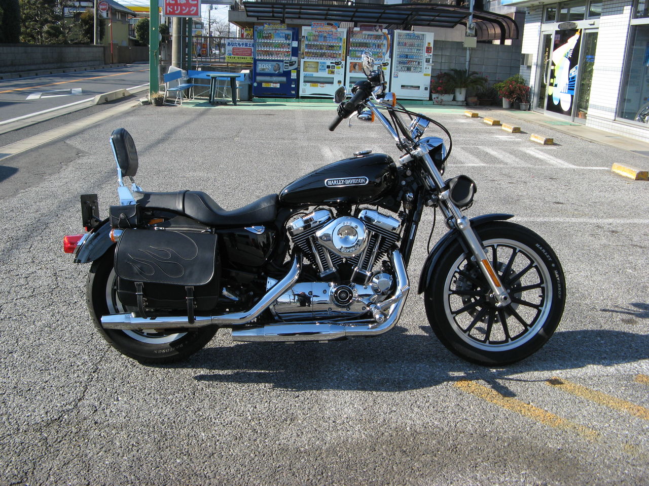 2010年式XL1200L スポーツスター1200ローのオイル一式交換 