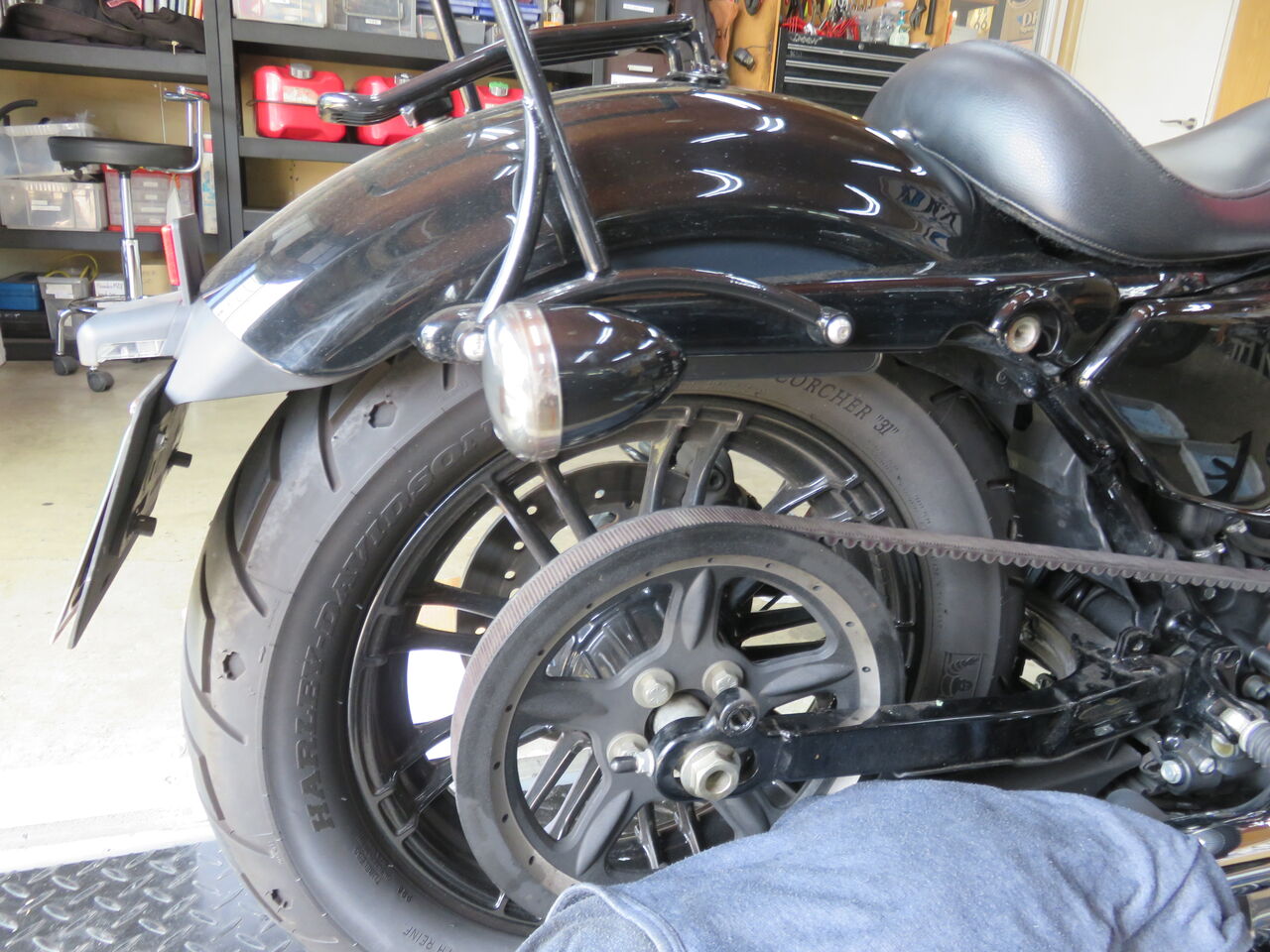 2018年式XL1200X リアショック交換！！！ : HarleyDavidsonパーツ