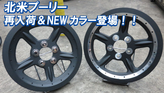 北米プーリー再入荷！NEWカラーBLACKも登場しました