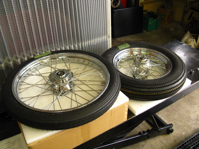 2000年式XL1200S 前後ホイール＆タイヤ ビンテージカスタム