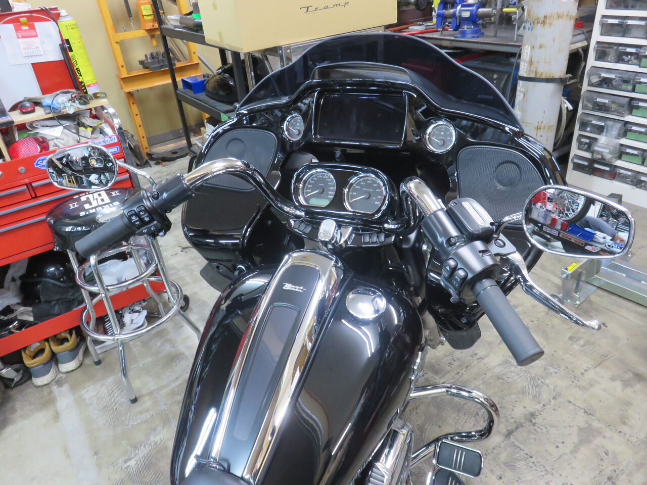 2021年式FLTRXS 14インチのファットハンドルに交換!! : HarleyDavidson 