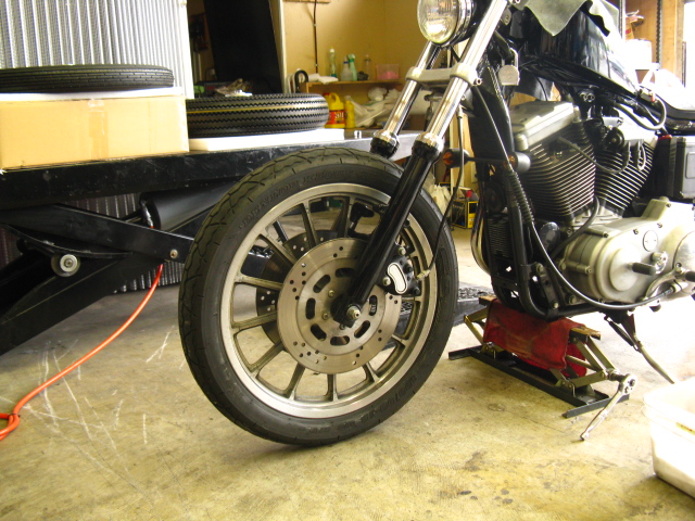 2000年式XL1200S 前後ホイール＆タイヤ ビンテージカスタム