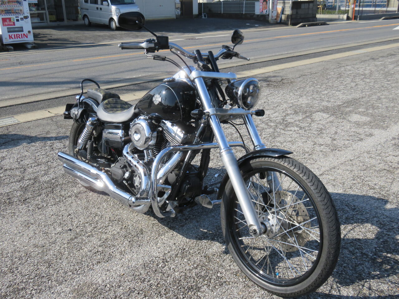 2010年式 FXDWG ハンドル一式交換 : HarleyDavidsonパーツ