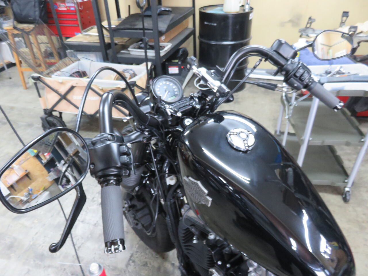 ☆2016年式XL1200X☆定番カスタムといえばハンドル交換 