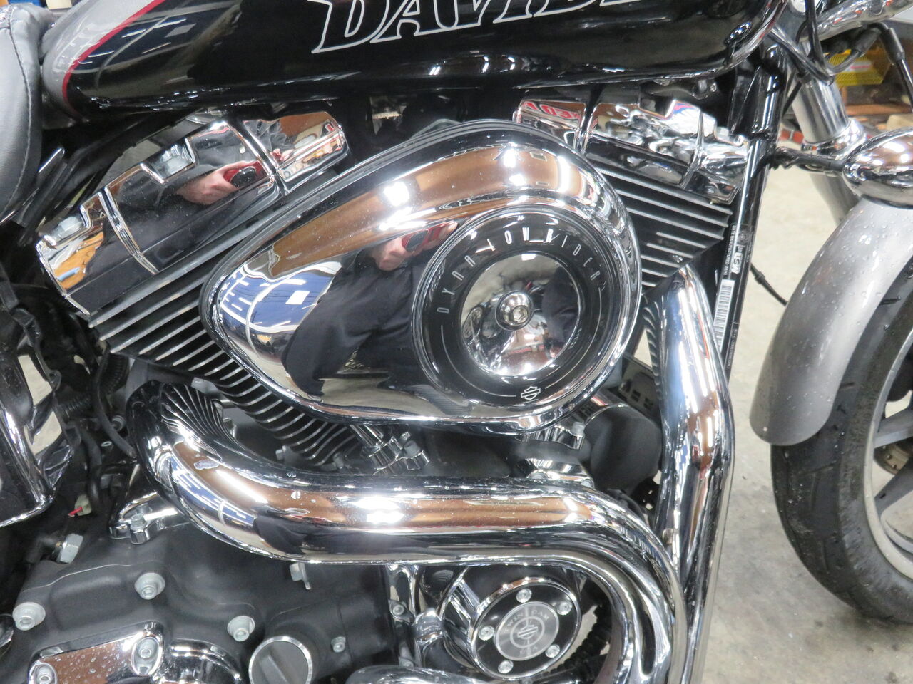 ハーレー 純正　ノーマルエアクリーナー　FXDLから取外し 2008年式FXDC 社外のエアクリーナーに交換!! : HarleyDavidsonパーツ