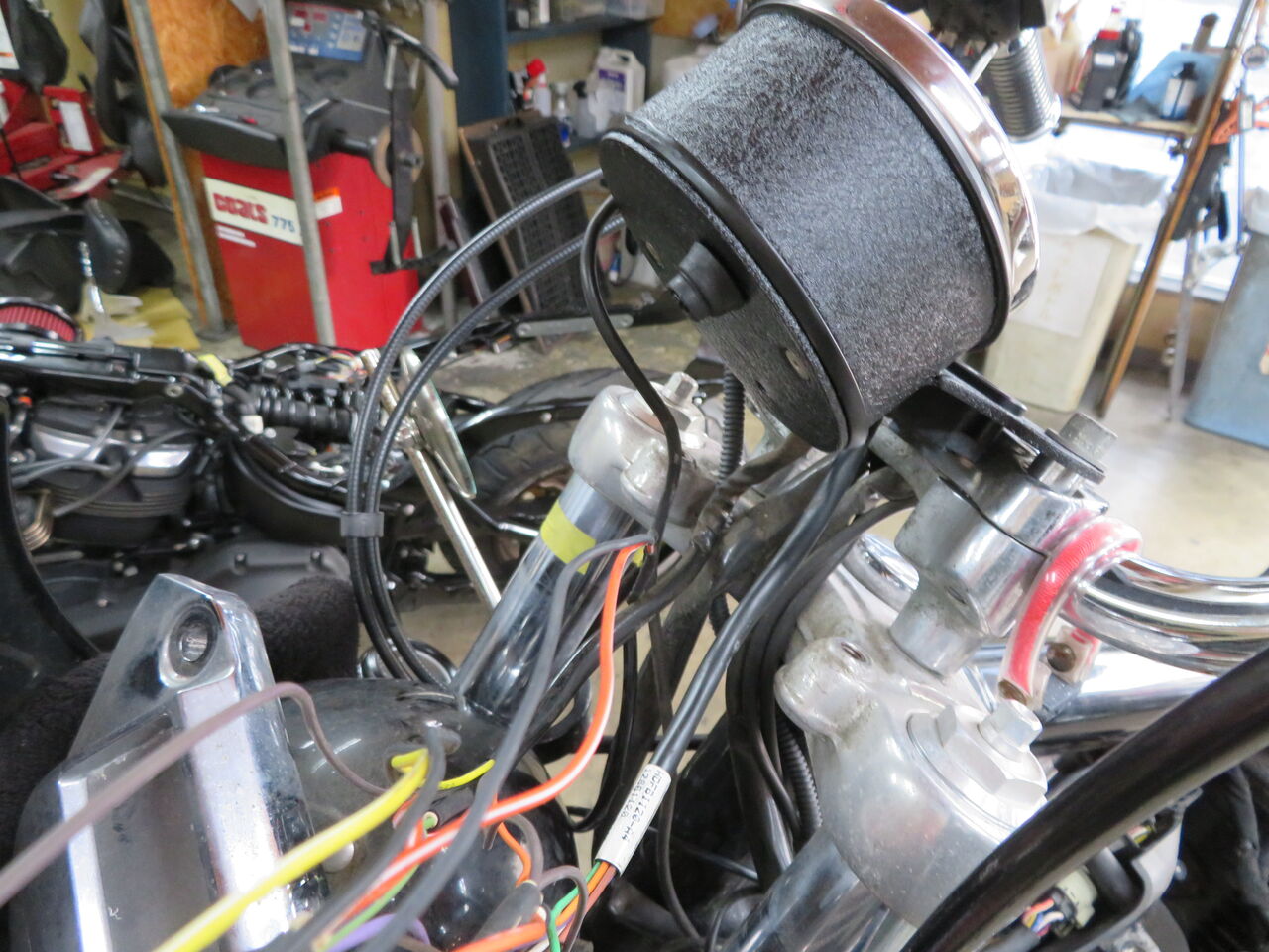 💘メーターをお別れ💘2009年式XL1200R タコメーター交換移設