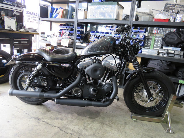 2014年式XL1200Xにビッグマシンホイールとミスミブレーキパーツ