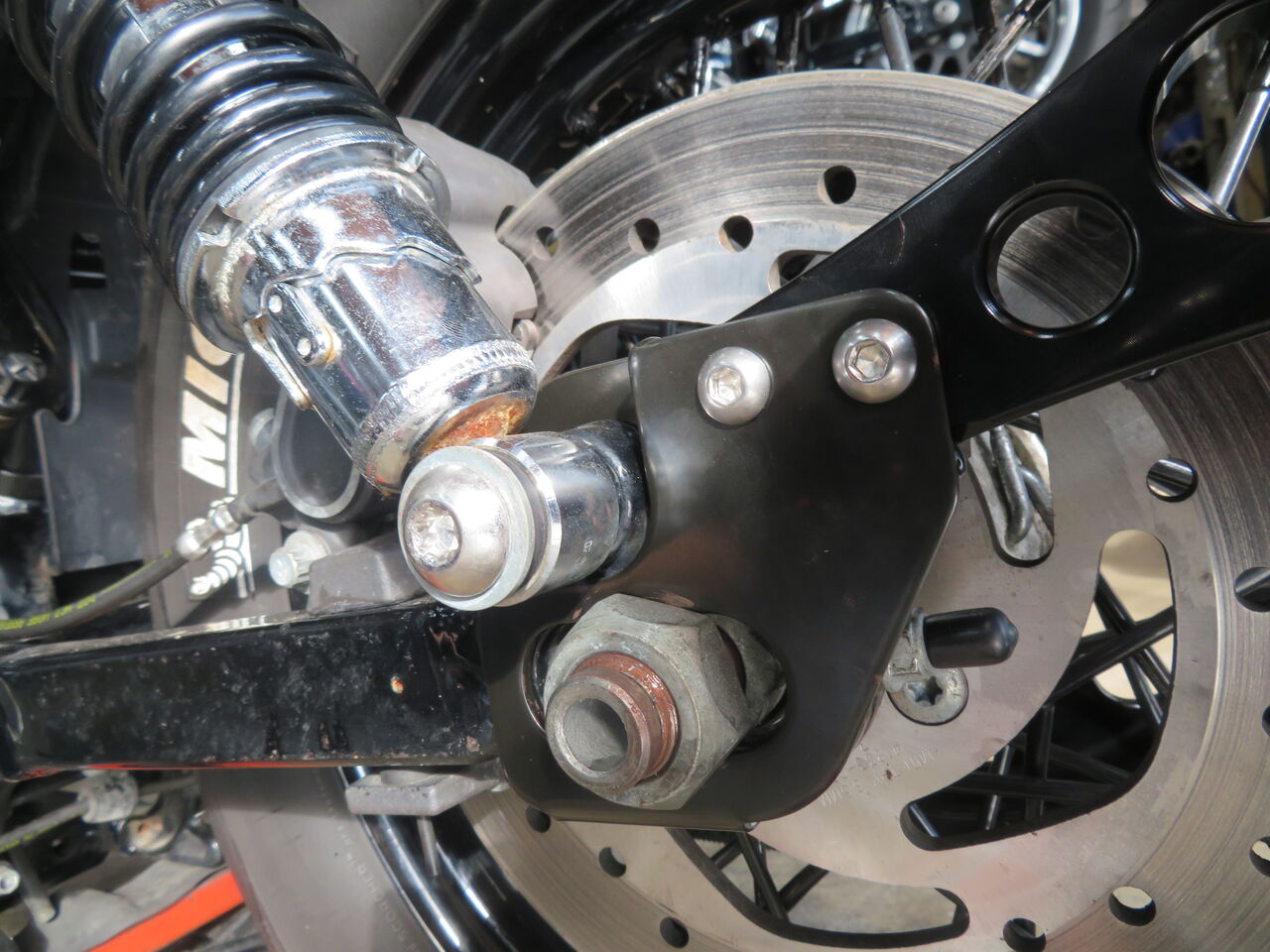 2014年式XL1200X サイドナンバー化 : HarleyDavidsonパーツ 