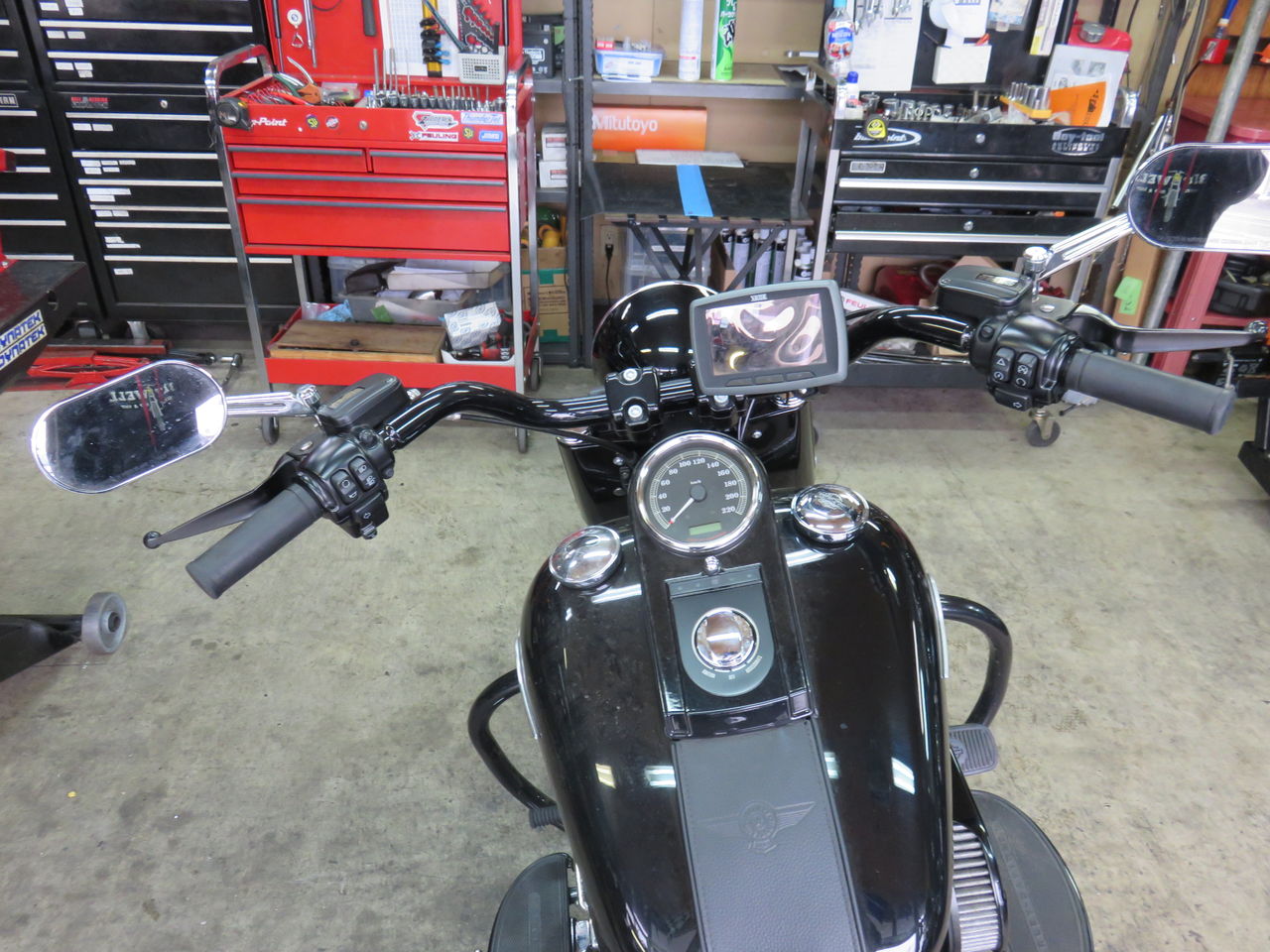 2016年式FLSTFS ハンドル、ライザー交換！！ : HarleyDavidsonパーツ