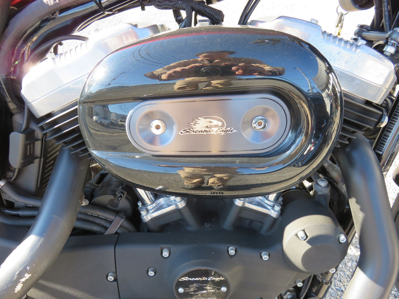 2011年式XL1200X ラウンドエアクリーナーに交換