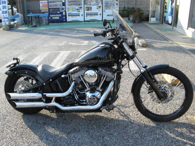 ◇ハーレーソフテイルFXSブラックライン用北米マフラー◇値下げ