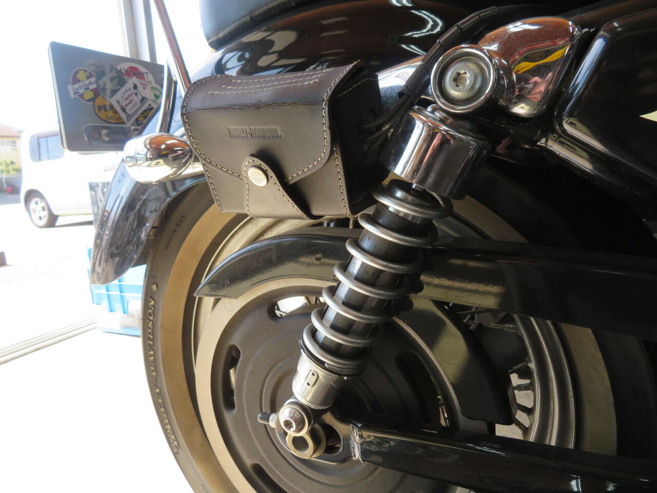 2013年式XL1200Vのリアショック交換！ : HarleyDavidsonパーツ
