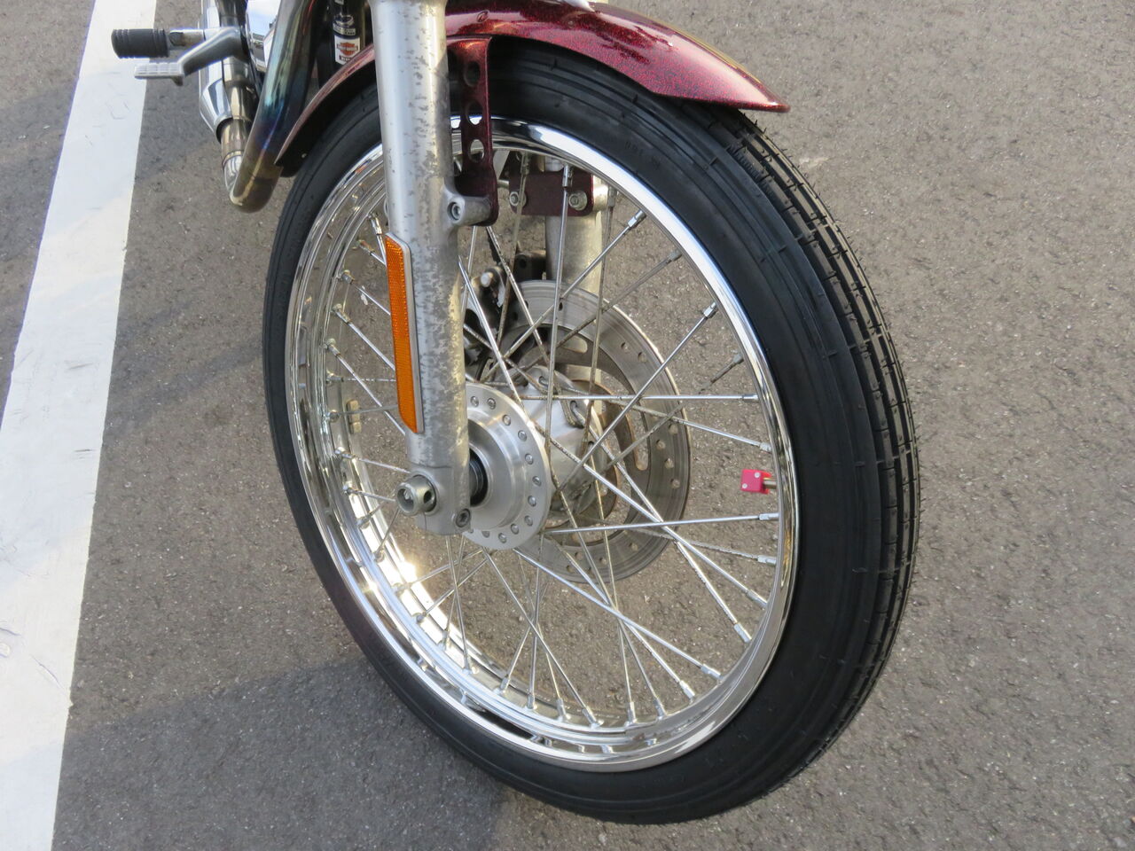 ☆やはりタイヤはビンテージタイヤ☆2013年式XL1200V Fタイヤ交換