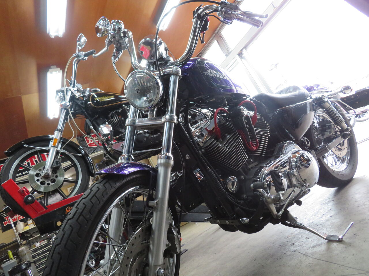 2014年式XL1200V シーシーバーの加工取付！！ : HarleyDavidsonパーツ 