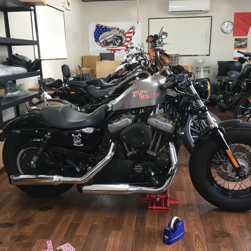 2013年式XL1200Xのタンク交換！ハンドペイントロゴ① : HarleyDavidson