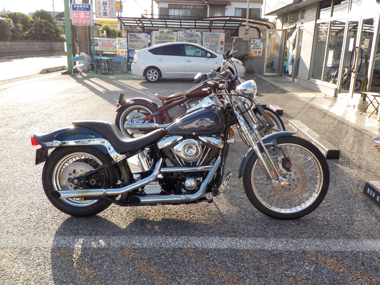 1998年式FXSTS ハンドル交換！WILD1 : HarleyDavidsonパーツ 