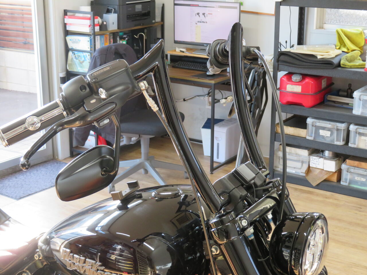 正規品/トライジャ ハーレー汎用 ハンドル 般若バー クローム 正規品/トライジャ ハーレー汎用 ハンドル 般若バー クローム