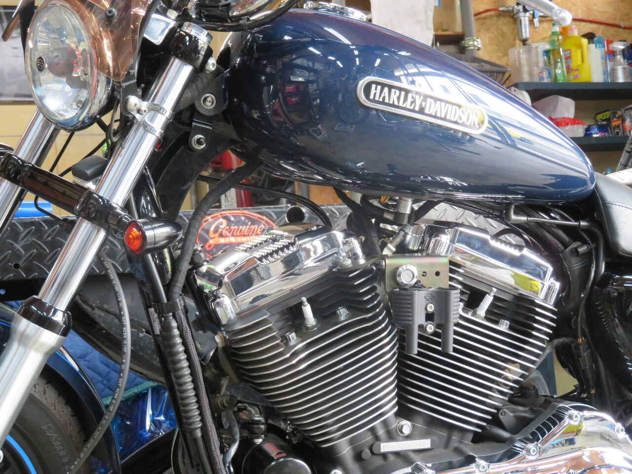 2008年式XL1200L タンクアップ、コイル移設 : HarleyDavidsonパーツ 