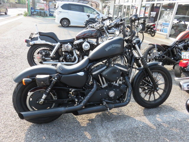 2014年式XL883N タンクアップ,コイル・キー移設