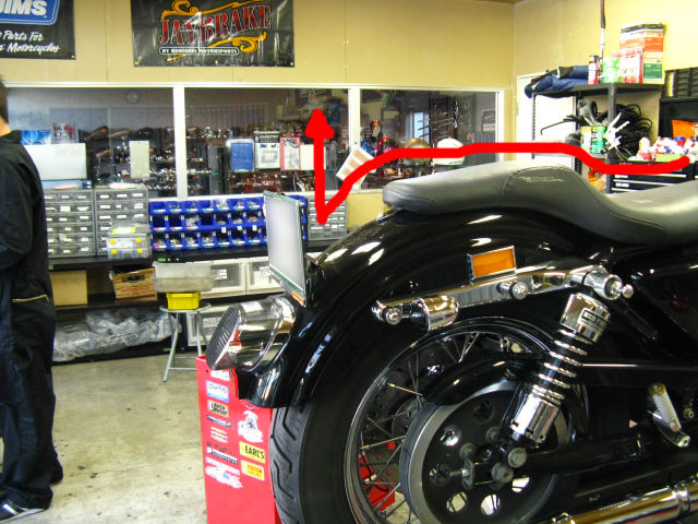 2003年式XL883 ナンバープレートのレイダウン!! : HarleyDavidson