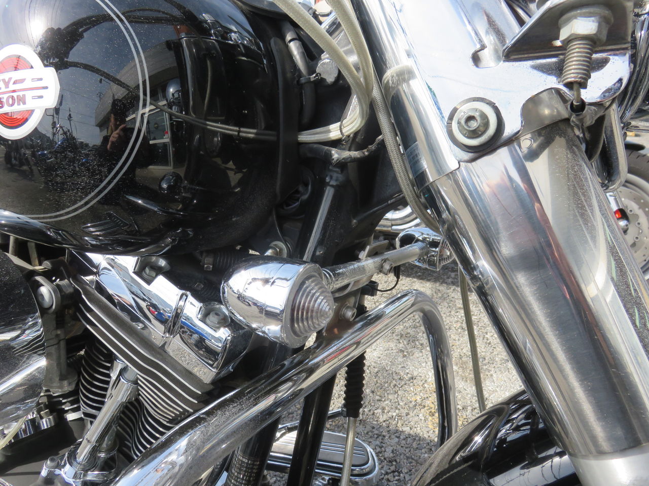 2004年式FLSTC Fウインカー交換・移設!! : HarleyDavidsonパーツ 2004年式FLSTC Fウインカー交換・移設!! : HarleyDavidsonパーツ