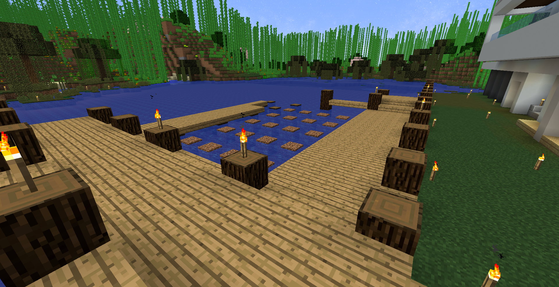 マイクラ日記 Part42 魚釣区に養殖場を作る ねぷちゅーんのマイクラ日記