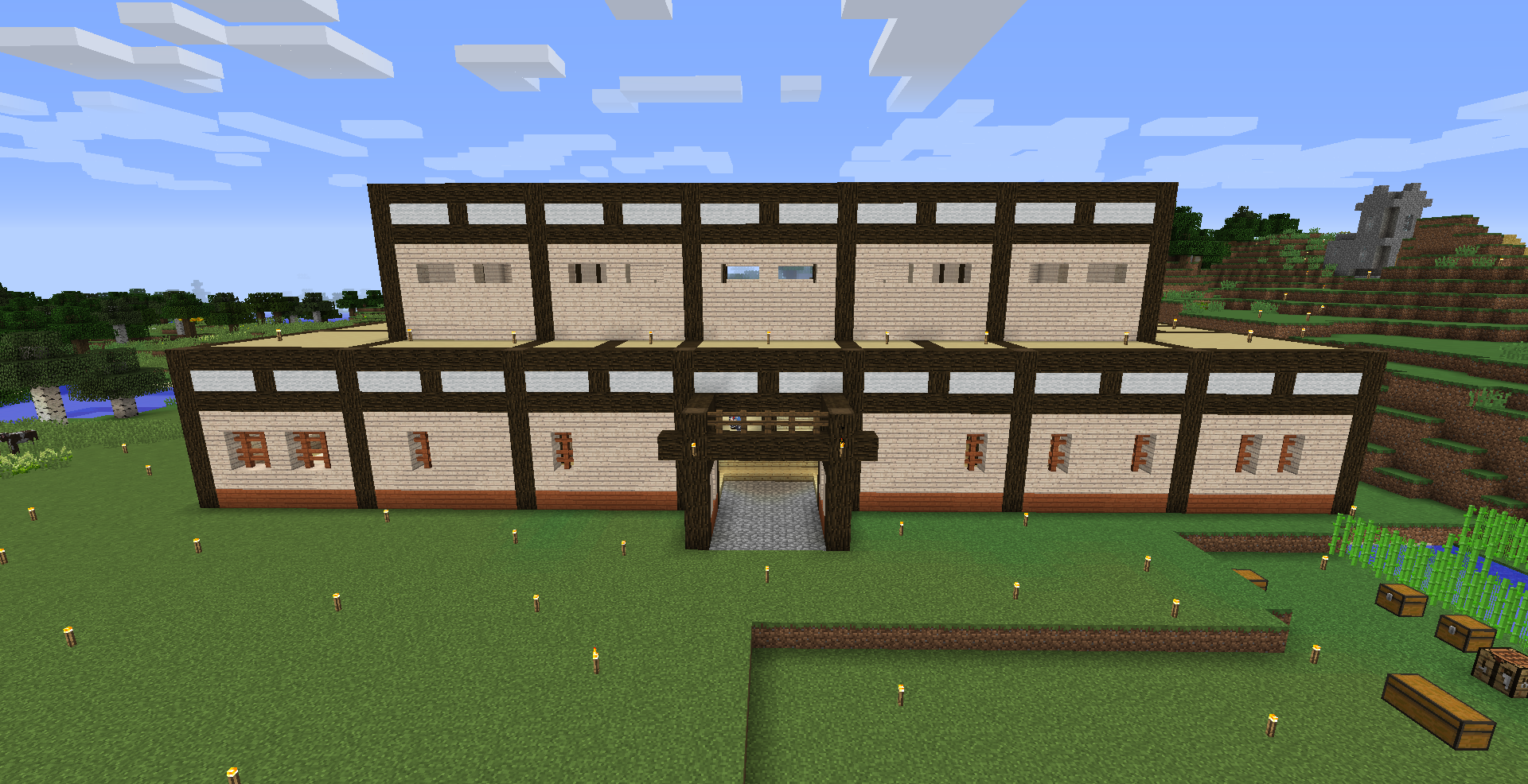 マイクラ日記 Part23 拠点の屋敷を作る ねぷちゅーんのマイクラ日記