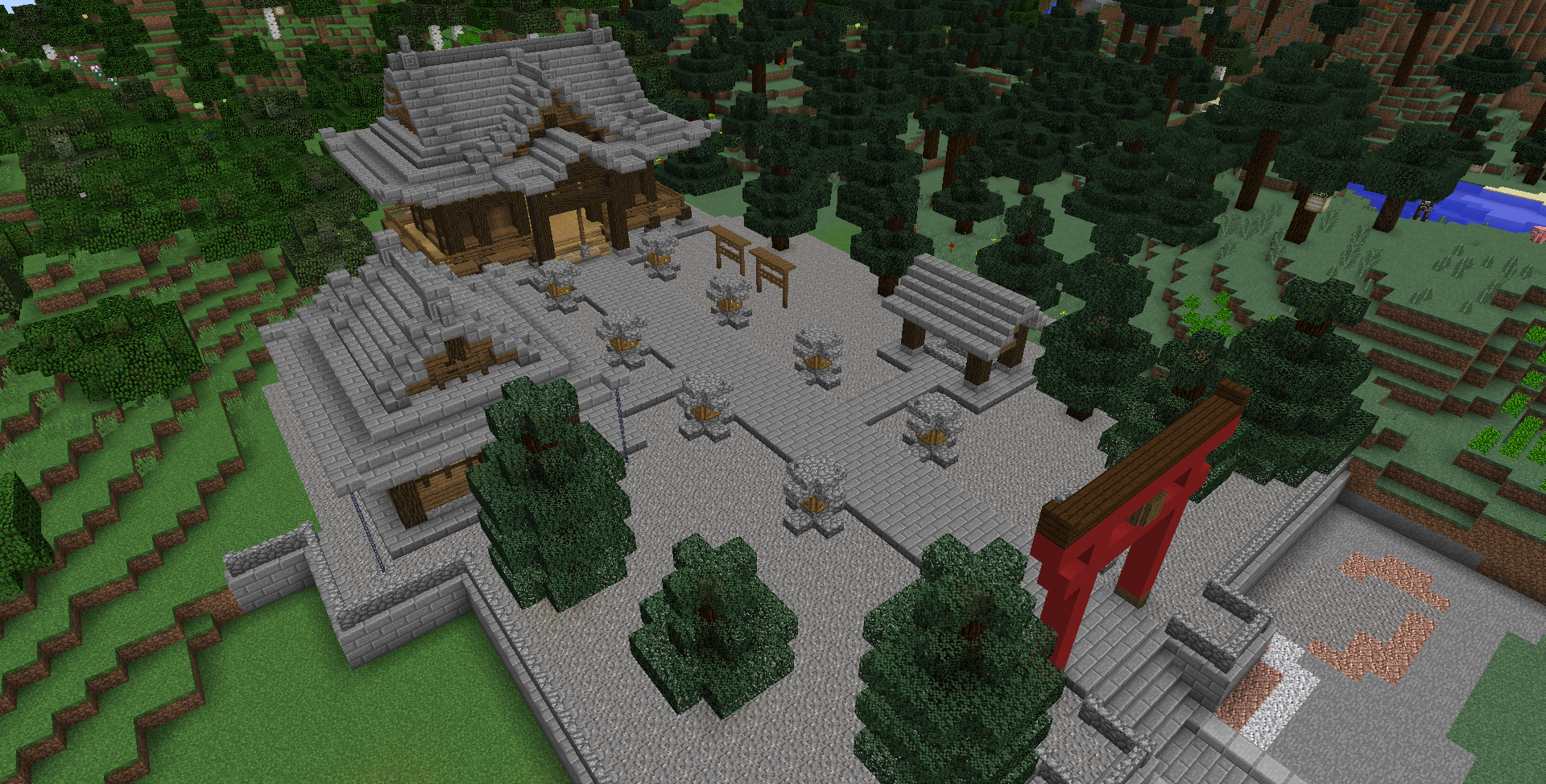 マイクラ日記 Part150 神社を建てる 後編 ねぷちゅーんのマイクラ日記