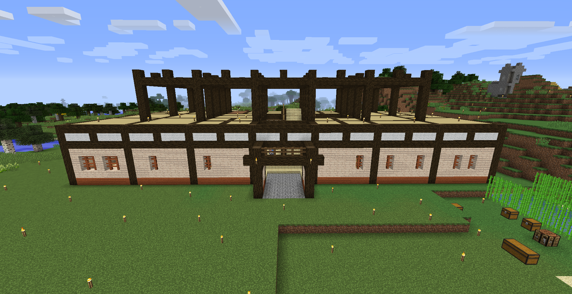 マイクラ日記 Part23 拠点の屋敷を作る ねぷちゅーんのマイクラ日記