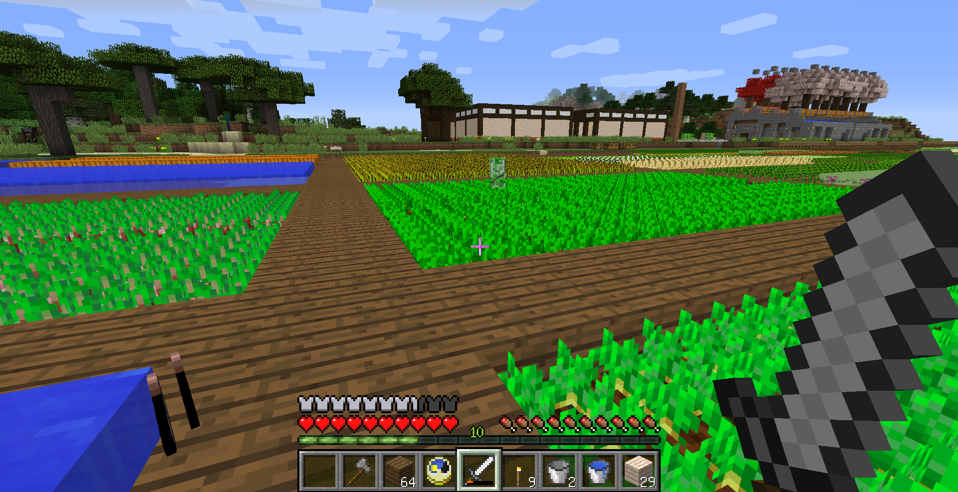 マイクラ日記 Part18 拠点の屋敷を作る 大農場を整備する ねぷちゅーん のマイクラ日記