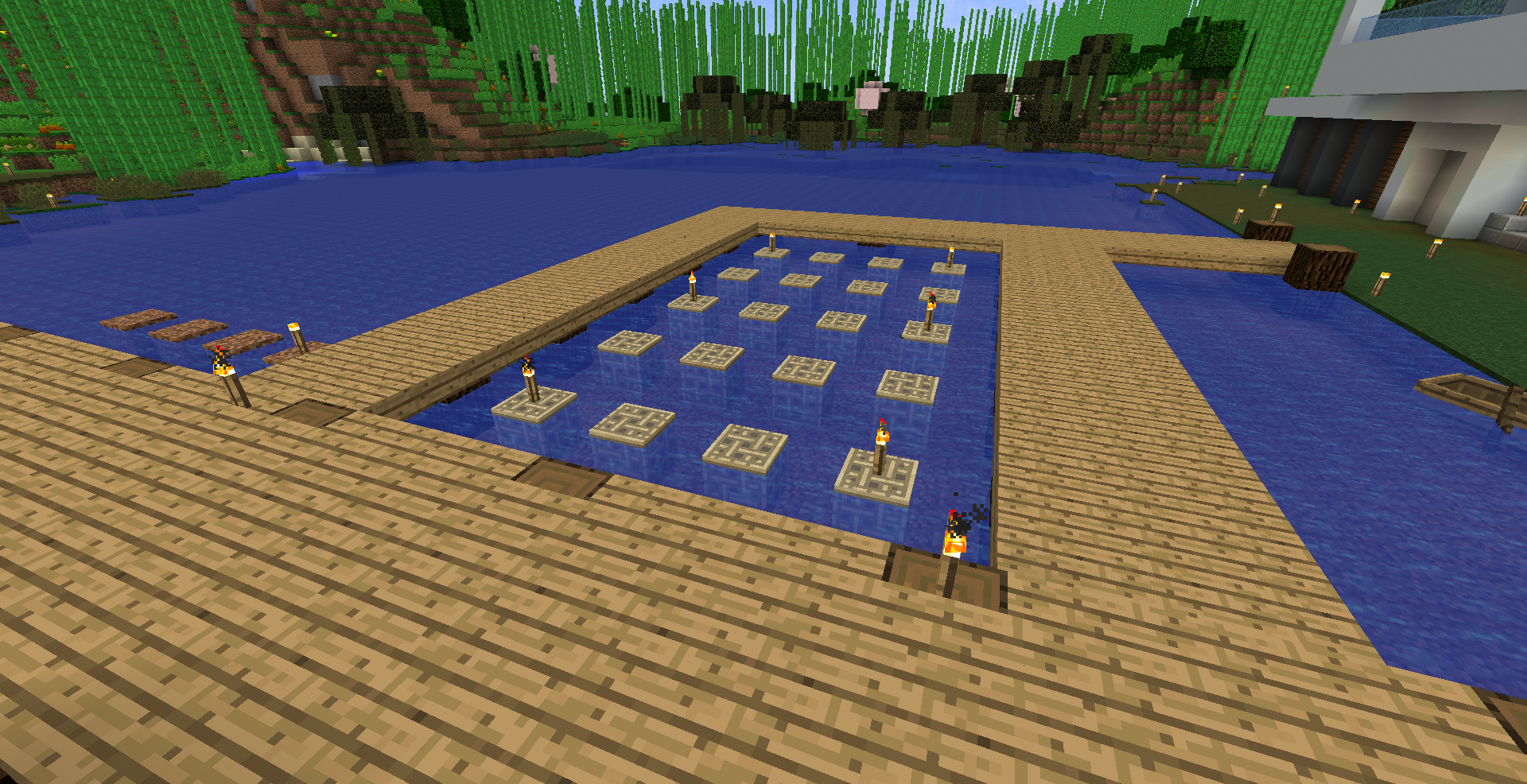 マイクラ日記 Part42 魚釣区に養殖場を作る ねぷちゅーんのマイクラ日記