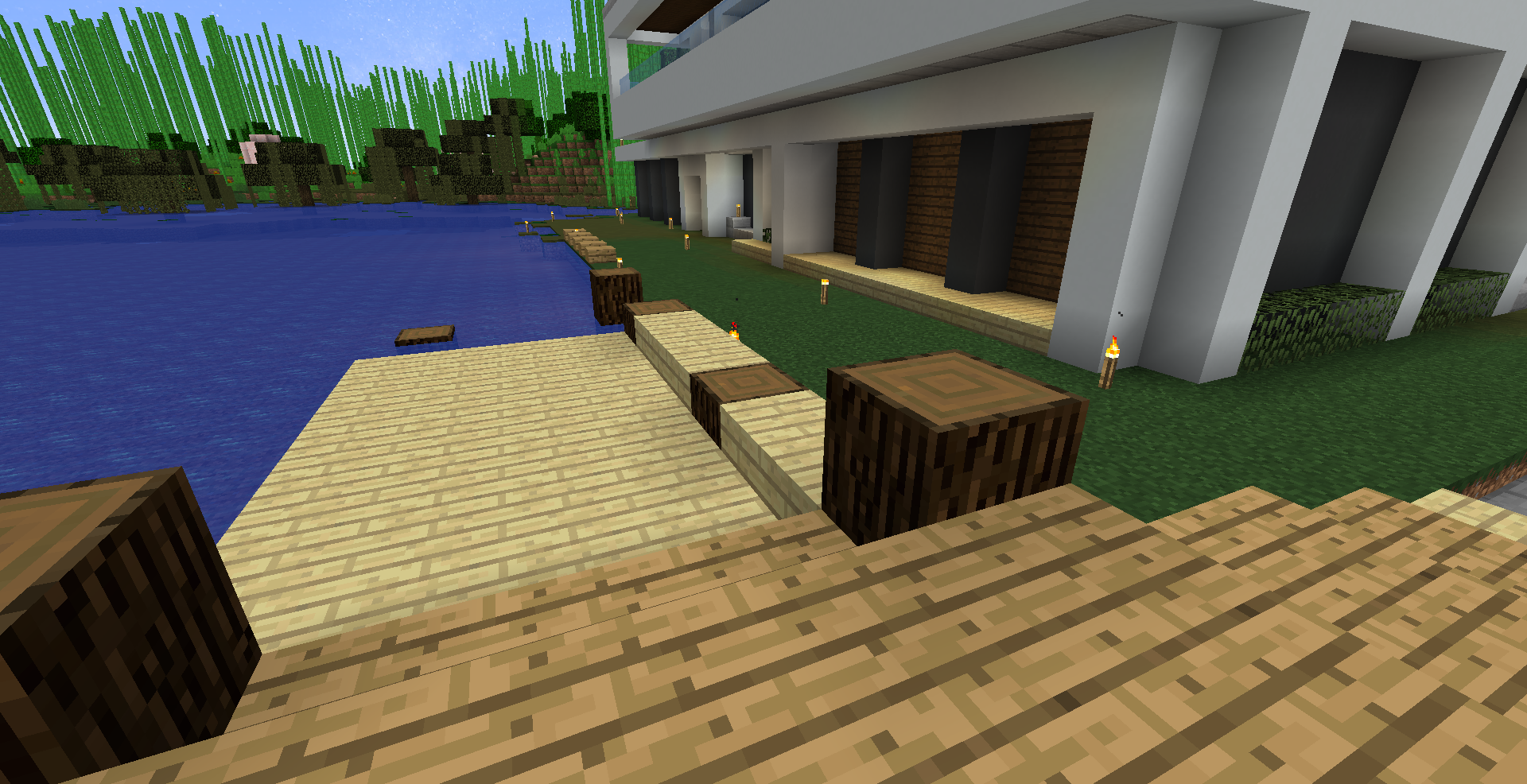 マイクラ日記 Part42 魚釣区に養殖場を作る ねぷちゅーんのマイクラ日記