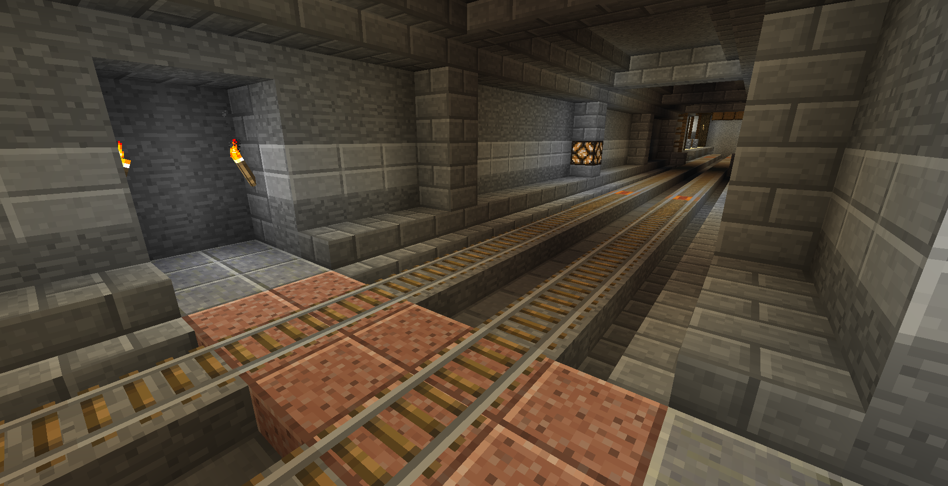 マイクラ日記 Part124 地下鉄駅とハイテク踏切 ねぷちゅーんのマイクラ日記