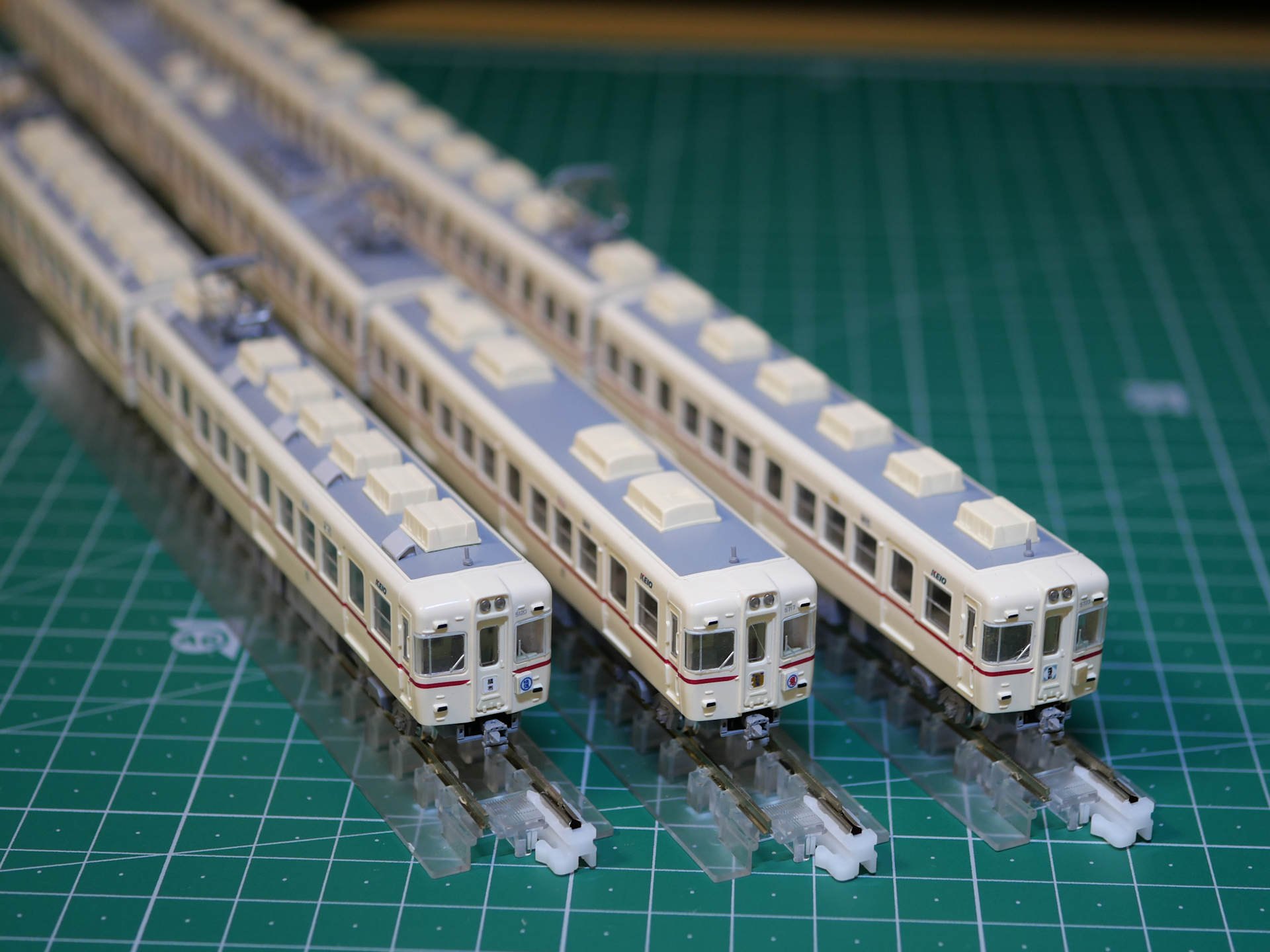 京王５０００系(初代アイボリー塗装)組立完成モデル(グリーンマックス) GM】京王5000系の塗装済みキットを組もう【完】 : 押上車両工場の製作日報