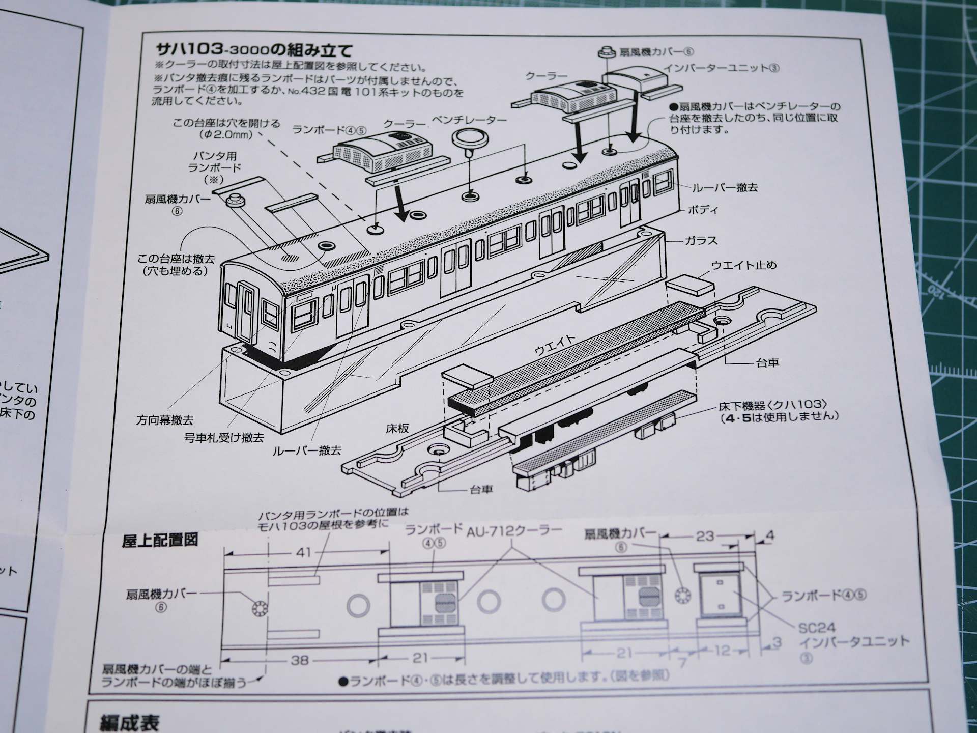 鉄道資料23◇通勤形(103形)電車図面(車体関係)◇1冊 日本国有鉄道 昭和 