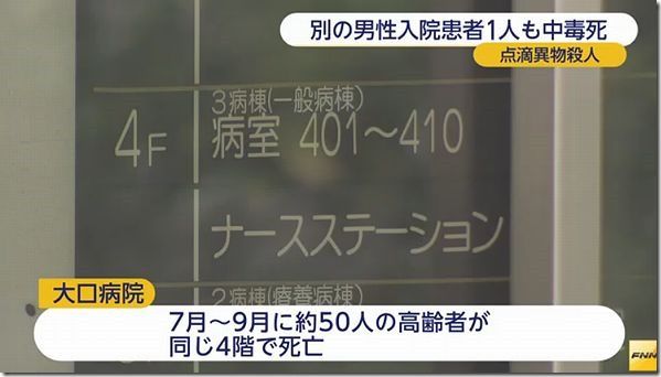 話のネタ帳【横浜点滴連続殺人】トラブル続出だった大口病院の“隠蔽体質”　殺人にエスカレートした犯人コメントする