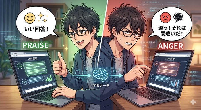 AI、LLMの学習に褒めることは有効か?