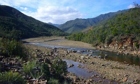 ニューカレドニアの河川敷
