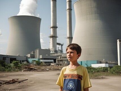 タイの原発でピジン英語を話す少年