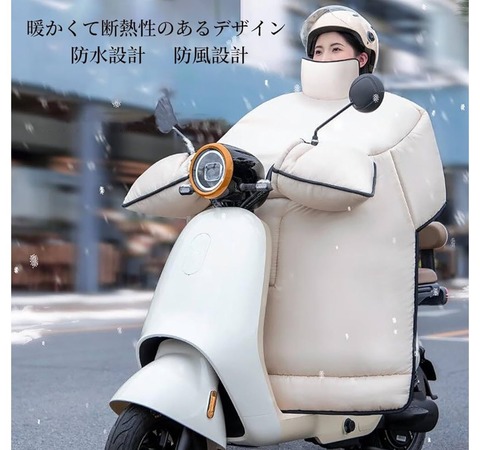 アマゾンで売っていたという完全防寒のバイクスーツ