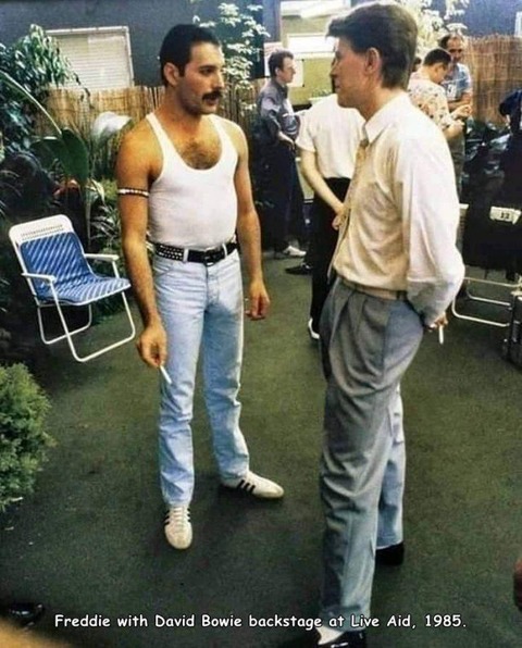 フレディ・マーキュリーとデヴィッド・ボウイ